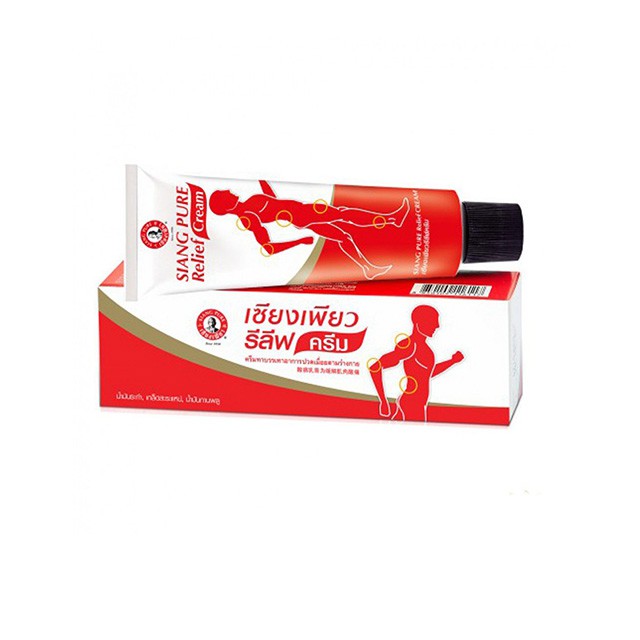 01 tuýp Kem xoa bóp ông già đỏ thái lan Siang Pure Relief Cream 30g