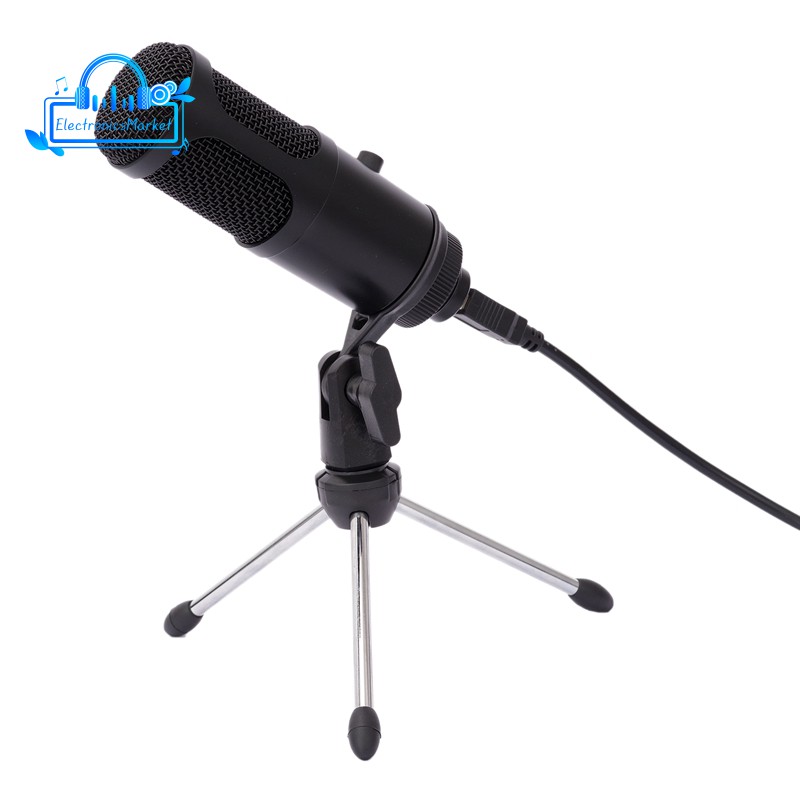 Professional USB Capacitor Recording with Volume Adjusting Microphone for PC Notebook Computer