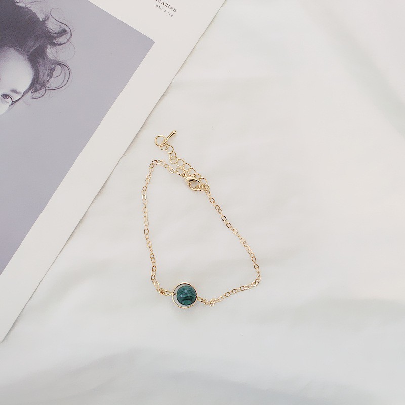 Vòng Đeo Tay Đính Hạt Hình Giọt Nước Kiểu Nhật Hàn Xinh Xắn