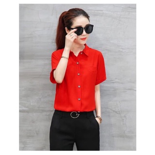 Áo sơ mi nữ tay ngắn SM505