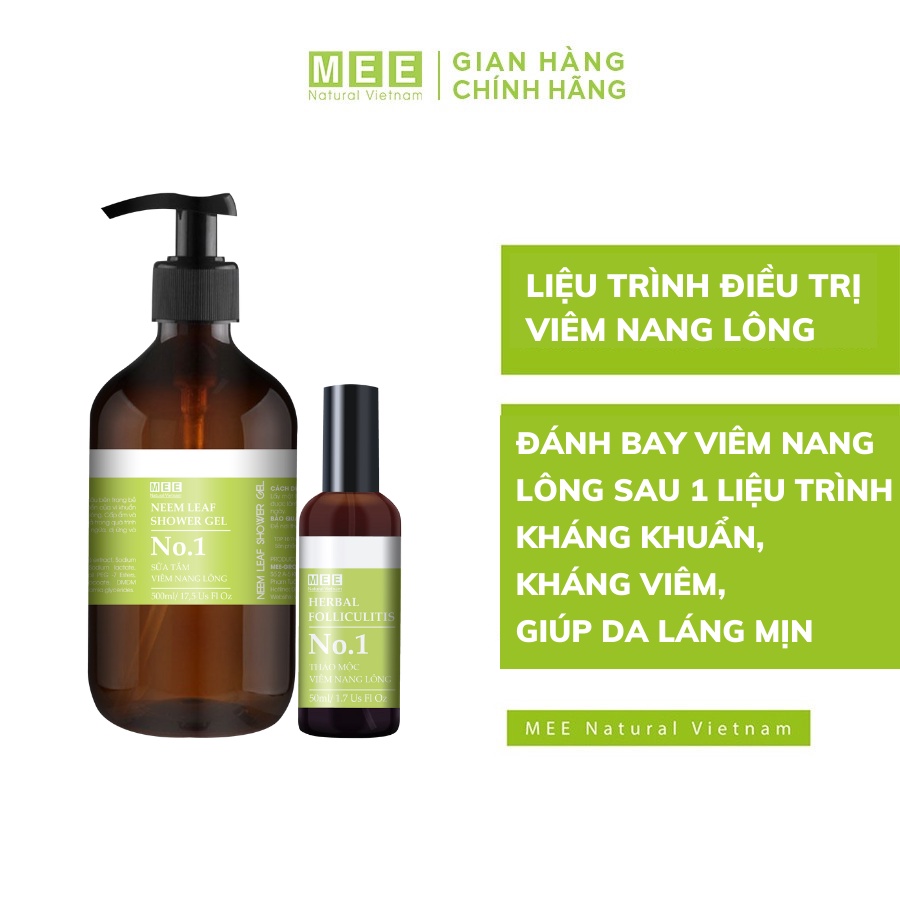 Xịt viêm nang lông - Mee Natural - Thảo mộc thiên nhiên  làm dịu kích ứng, mẩn đỏ Herbal Folliculitis 50ml | BigBuy360 - bigbuy360.vn