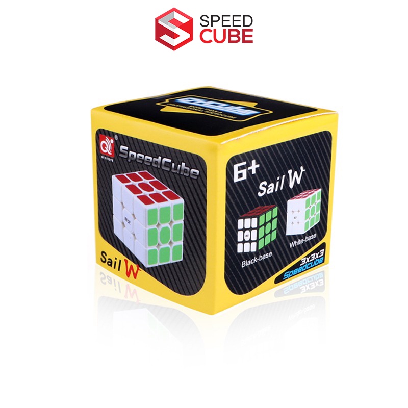 Rubik 3x3 QiYi Sail W Viền Đen, Rubik Giá Rẻ QIYI Chính Hãng - Shop Speed Cube