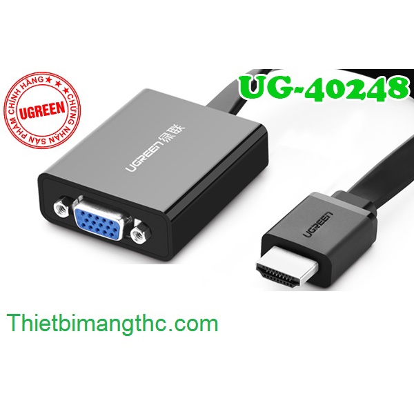 Cáp Chuyển HDMI To Vga UGreen Chính Hãng , cao cấp, chính hãng