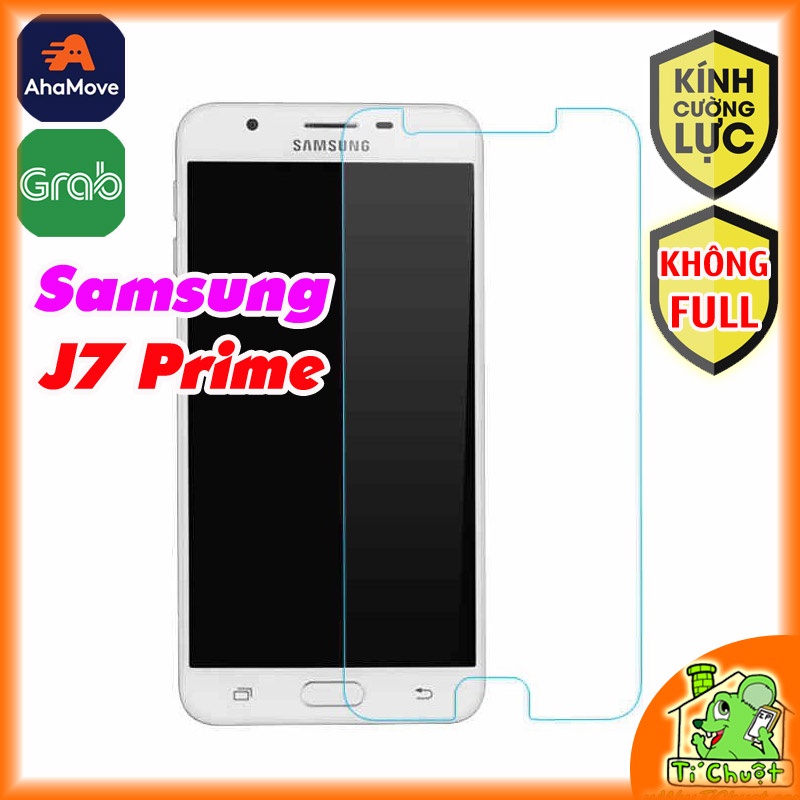 [Ảnh Thật] Kính CL Samsung J7 Prime, Cường Lực 2.5D Không FULL, 9H-0.26mm
