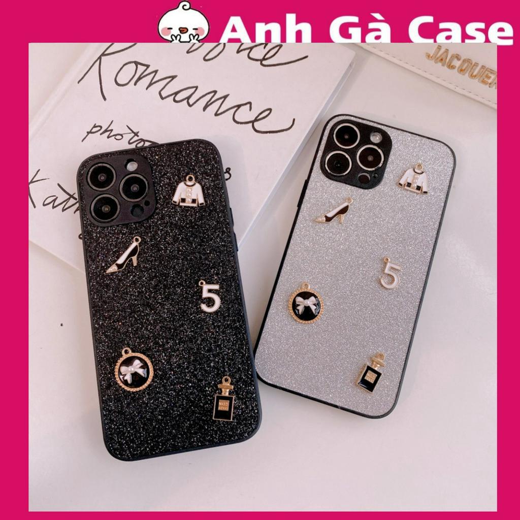 Ốp iphone BLING NHŨ GẮN ICON XALEO 5 SANG CHẢNH 7p/8p/xs max/11/11promax/12promax/13promax/14promax,Anh Ga Case