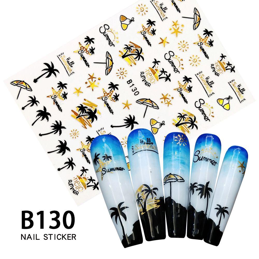 ESPO Sticker Dán Móng Hoạ Tiết Hoa Lá