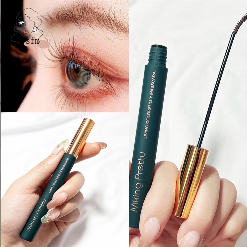 Mascara Màu Sắc Uốn Cong Làm Dày Và Dài Mi Chống Thấm Nước