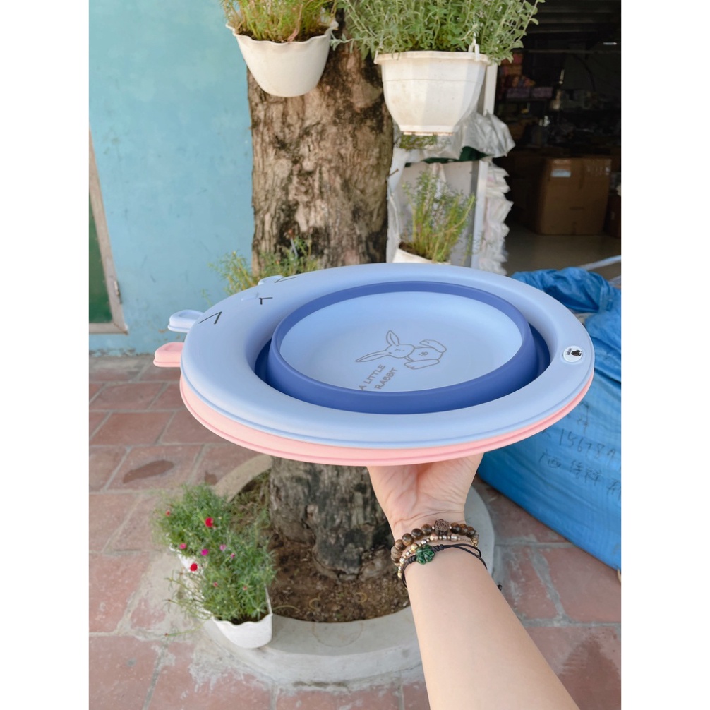 Chậu rửa mặt gấp gọn cho bé A Lá Kids
