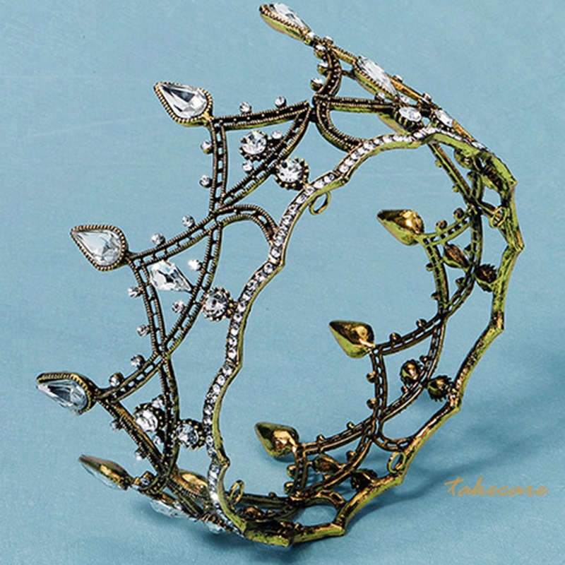 Vương Miện Bằng Hợp Kim Mạ Điện Đơn Giản Cho Cô Dâu