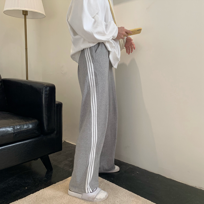 Xiaozhainv Quần Thể Thao Nữ Lưng Cao Dáng Rộng Phong Cách Hàn Quốc