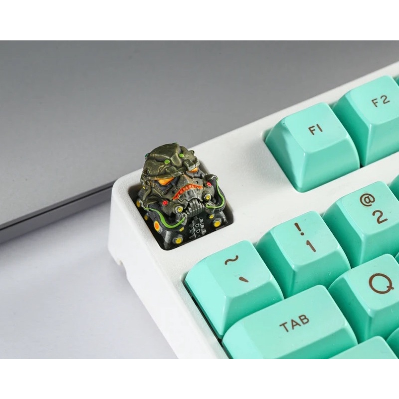 Nút bàn phím cơ Cyberpunk trooper .Keycap resin Cyberpunk trooper.Keycap Artisan
