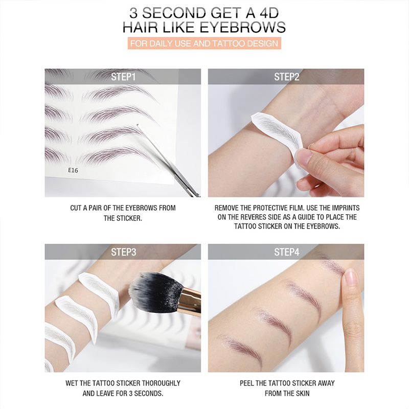 Miếng dán lông mày 4D bán vĩnh viễn chống thấm nước bền với nhiều kiểu dáng | BigBuy360 - bigbuy360.vn