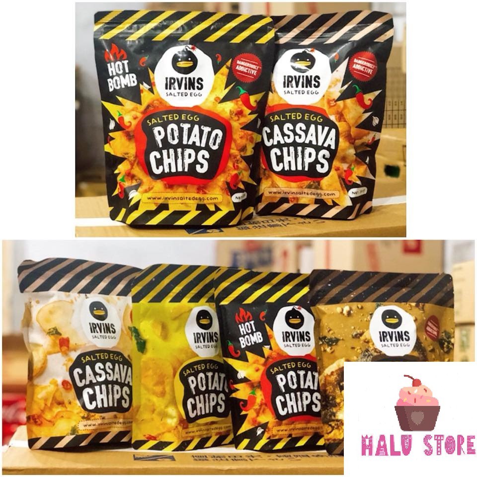 [Mã GROSALE2703 giảm 8% đơn 250K] [SIÊU HOT] Khoai tây / da cá lắc trứng muối IRVINS Singapore