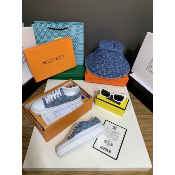 ld(VIDEO) Giày Thể Thao Xanh Da Mềm Êm Fullbox Bill Túi Hãng Cao Cấp