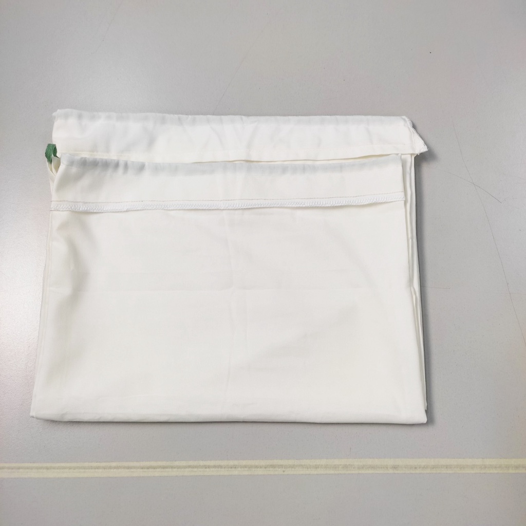 Vỏ gối ôm 35x100cm cotton tici hàng đẹp màu trắng