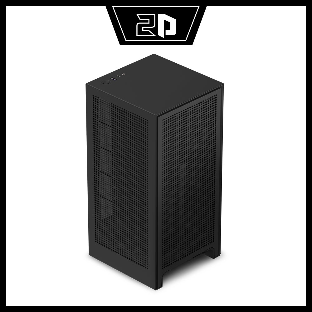 [Mã 33ELSALE hoàn 7% đơn 300K] Vỏ case NZXT H1 Matte Black (Mini Tower/Màu Đen)