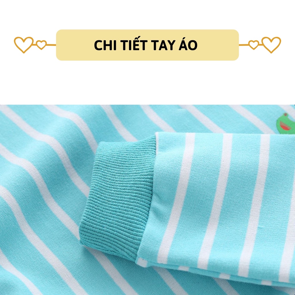 Áo thun nỉ bé trai dài tay 27Kid WELLKIDS áo cổ bẻ da cá đi học nam cho trẻ từ 2-8 tuổi BLSS7