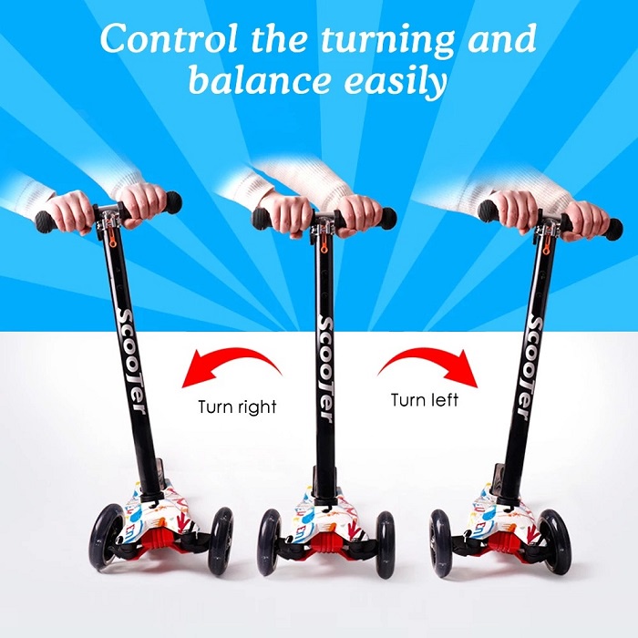 [CAO CẤP] Xe scooter 4 in 1, xe trượt chân cho bé, xe chòi chân HÀNG CAO CẤP, có nhạc , có đèn, xe scooter cho bé