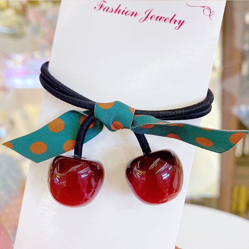 Dây cột tóc 2 quả cherry siêu xinh phiên bản Hàn Quốc D2C