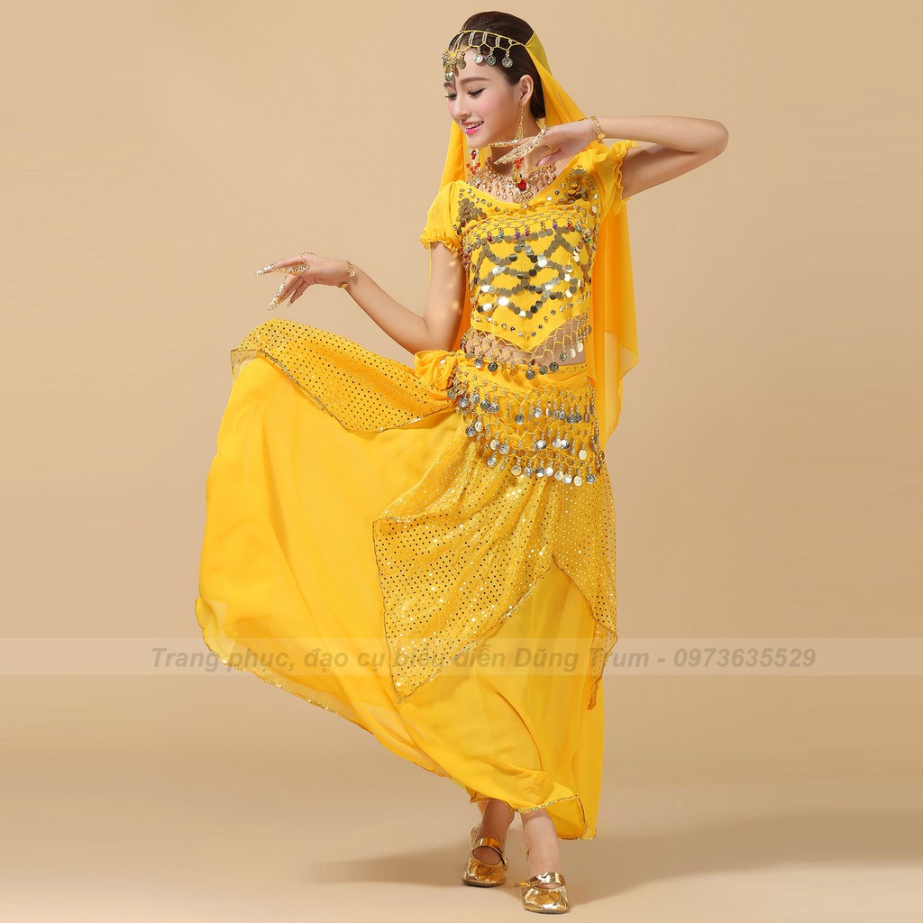 Trang phục Ấn Độ người lớn mẫu Váy kết hợp Áo cộc