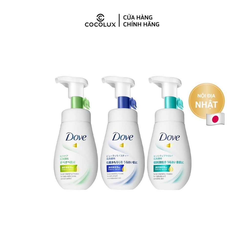 Bọt Rửa Mặt Dove Tinh Chất Serum 160ml