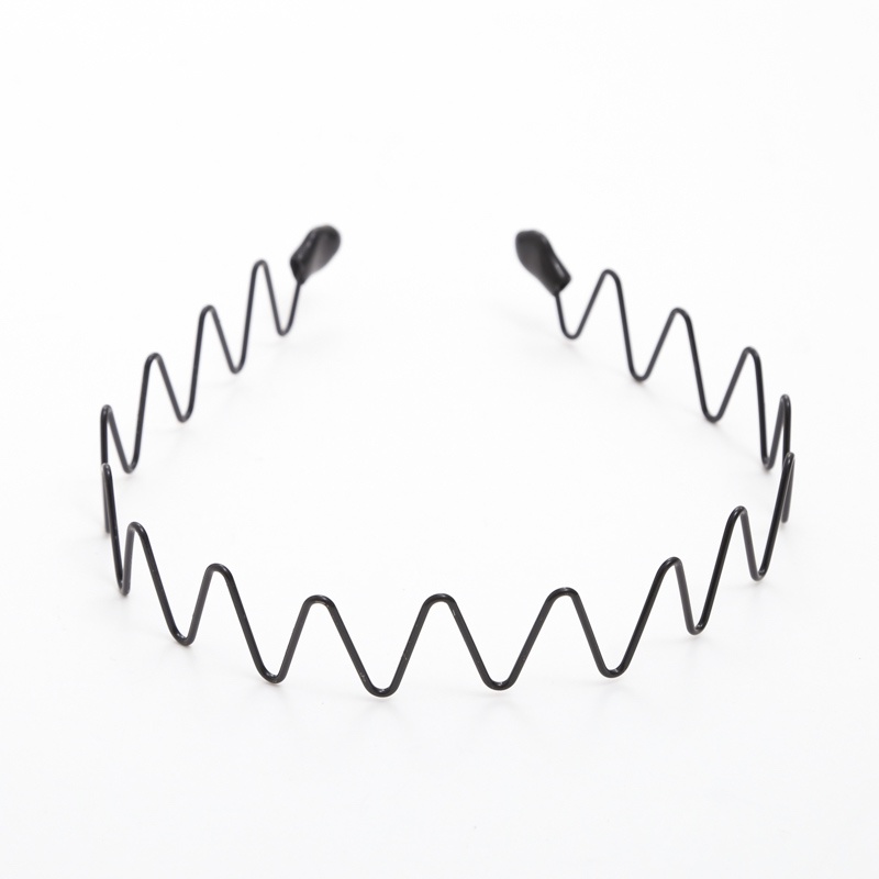 Băng đô kim loại hình gợn sóng đơn giản phong cách Hàn Quốc