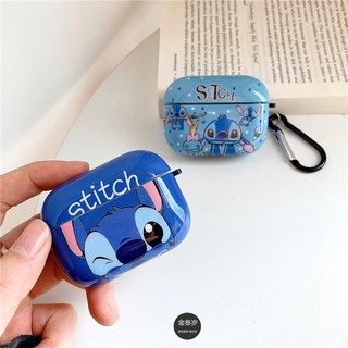 Vỏ bảo vệ hộp sạc tai nghe Airpods 1 2 Pro hình Stitch dễ thương