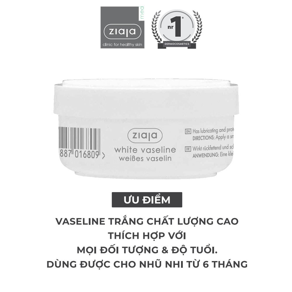 Kem dưỡng da - kem dưỡng ẩm, làm trắng da, dưỡng trắng da mặt da tay, dưỡng môi mini size White Vaseline, ZIAJA, 30ml