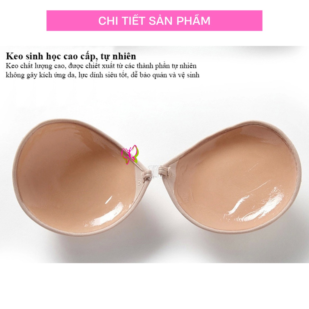 Áo dán nâng ngực hình ovan, miếng dán nâng ngực nút gài dùng nhiều lần, tiện lợi, thay áo ngực (MS 01013) Anna Shop