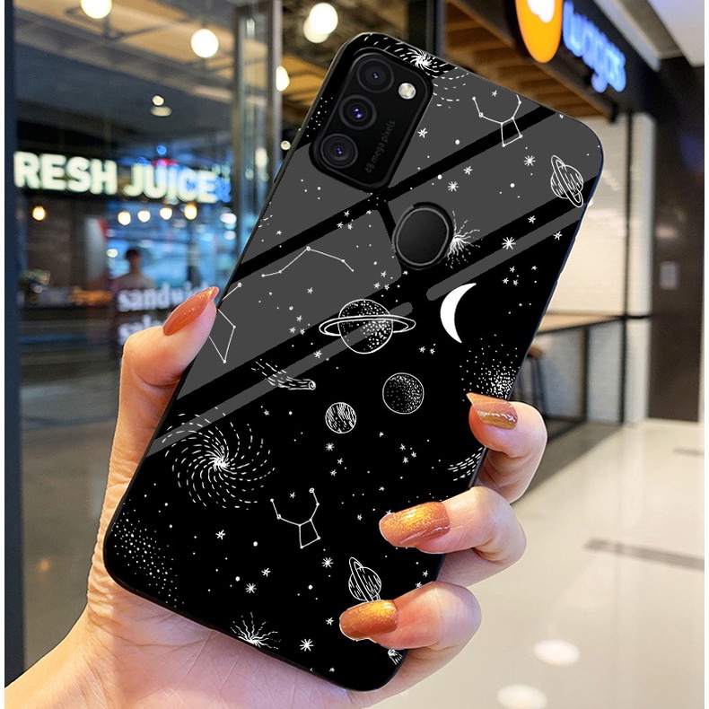 Ốp Lưng SAMSUNG GALAXY M21, M30S, M31 Ốp kính bóng cao cấp Phi Hành Gia