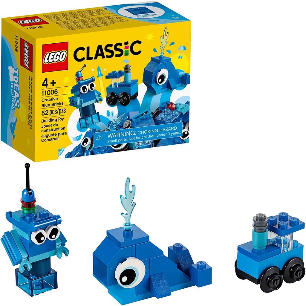 LEGO Classic Hộp Lắp Ráp Sáng Tạo Xanh Dương 11006 (52 Chi Tiết)