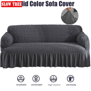 Bọc ghế sofa đàn hồi cao Váy thanh lịch Seersucker Slipcover Đồ nội thất đa năng Bảo vệ trường hợp Trang trí nội thất