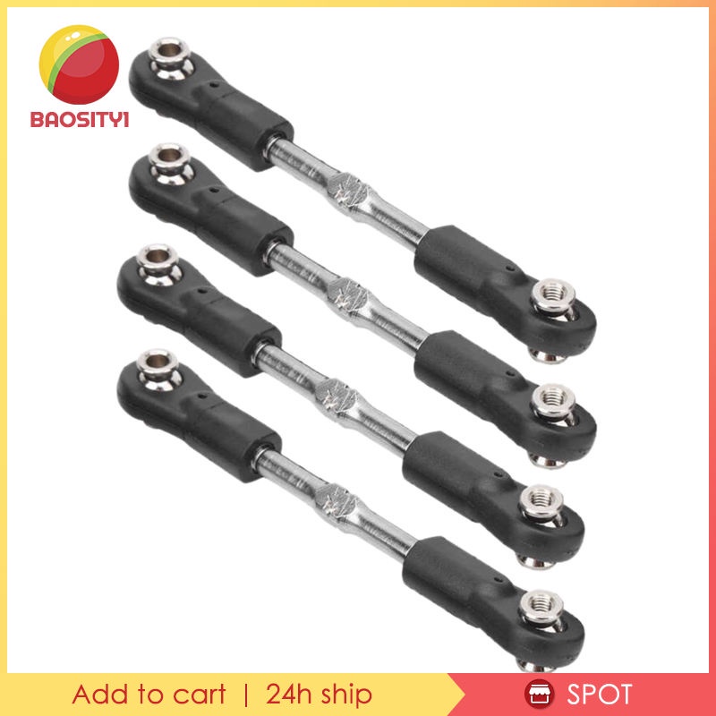 Set 1 / 4 Thanh Servo Bằng Kim Loại Nâng Cấp Có Thể Điều Chỉnh Kèm Ốc Vít Thay Thế Cho Xe Hơi Điều Khiển Từ Xa ZD Racing Hobao HPI