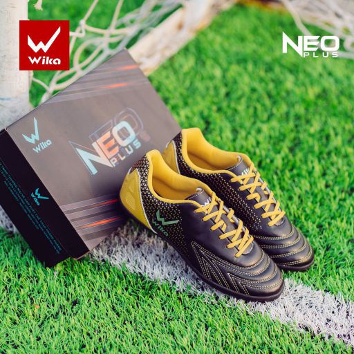 Giày Đá Bóng Nam Wika Neo Plus Chính Hãng (Tặng Túi), Giày Bóng Đá Sân Cỏ Nhân Tạo Chất Liệu Da Pu Cao Cấp