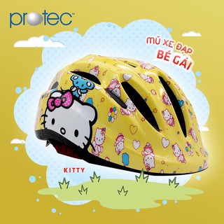 Nón bảo hiểm trẻ em Protec Mèo Kitty vàng