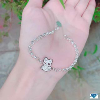 Lắc tay con giáp bạc cho bé