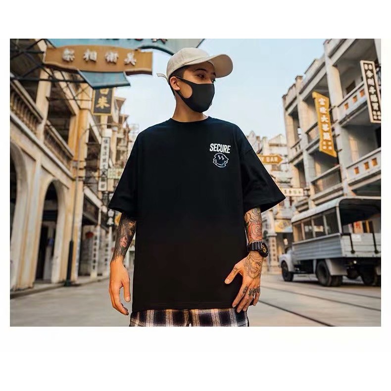 Áo Thun Nam Tay Ngắn Dáng Rộng Phong Cách Âu Mỹ Thời Trang Mùa Hè Size M-8XL