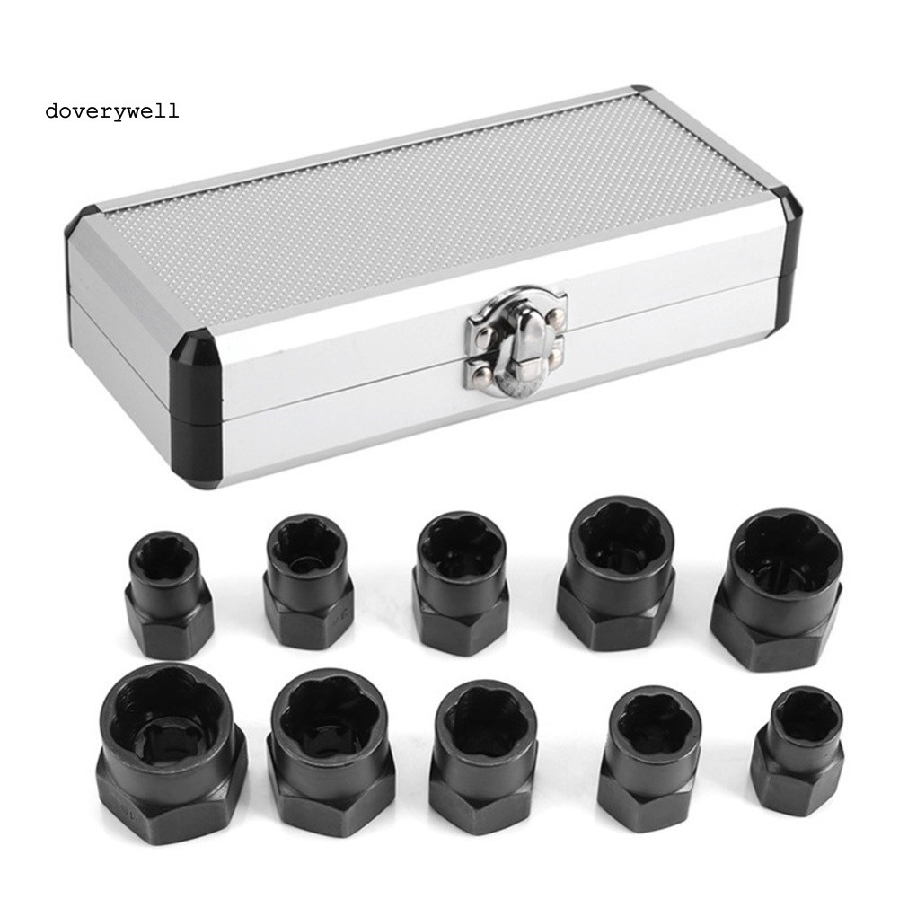 Set 10 Đầu Tháo Gỡ Ốc Vít Bị Hư Bằng Kim Loại