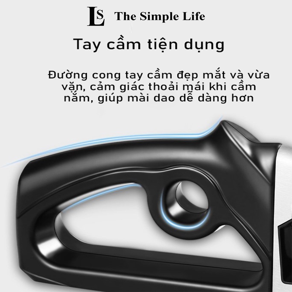 Dụng cụ mài dao 4 lớp, máy mài dao kéo cầm tay 4 khe mài siêu bén, cao cấp, đa chức năng Coco Shangjia [CHÍNH HÃNG]