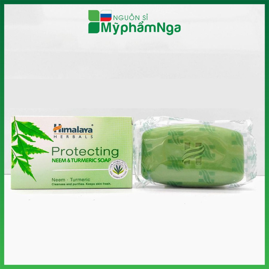 Xà phòng giảm mụn lưng Himalaya Neem và nghệ tây - Soap loại bỏ mụn lưng và cơ thể himalaya