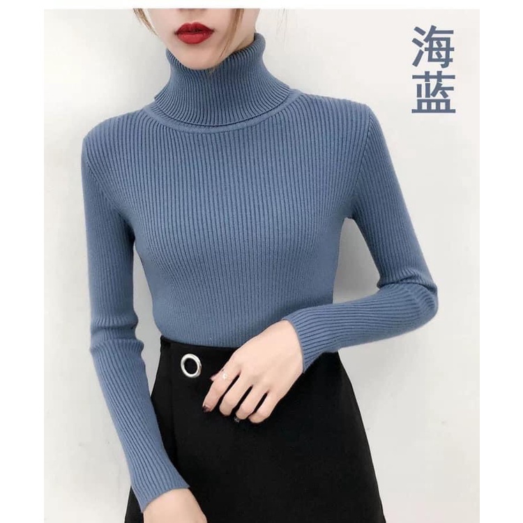 Áo len nữ cổ lọ quảng châu cao cấp của Hottgirl Secret,chất len dầy dặn,mệm mịn sờ sướng tay dã man chị em ạ | BigBuy360 - bigbuy360.vn