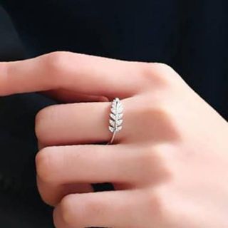 Nhẫn bạc nữ, nhẫn bạc hình lá, vòng nguyệt quế