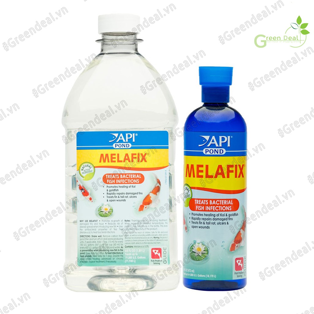 API - Pond Melafix (Bình 1890 ml) | Xử lý nấm cho cá Koi và cá cảnh thủy sinh