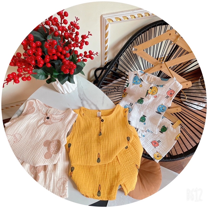 bộ đũi nhăn cho bé