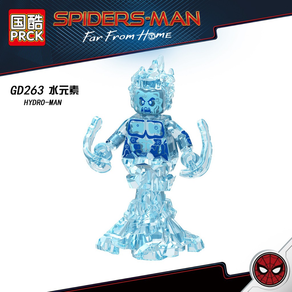 (CÓ SẴN)  Minifigures Spider Man Far From Home Của PRCK Hydro-Man Mysterio Melting Man GD262 - GD267