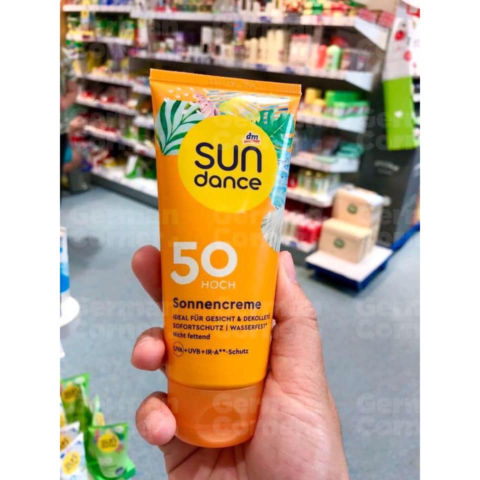 Kem chống nắng SPF 50 SUNDANCE ĐỨC tuýp 100ml