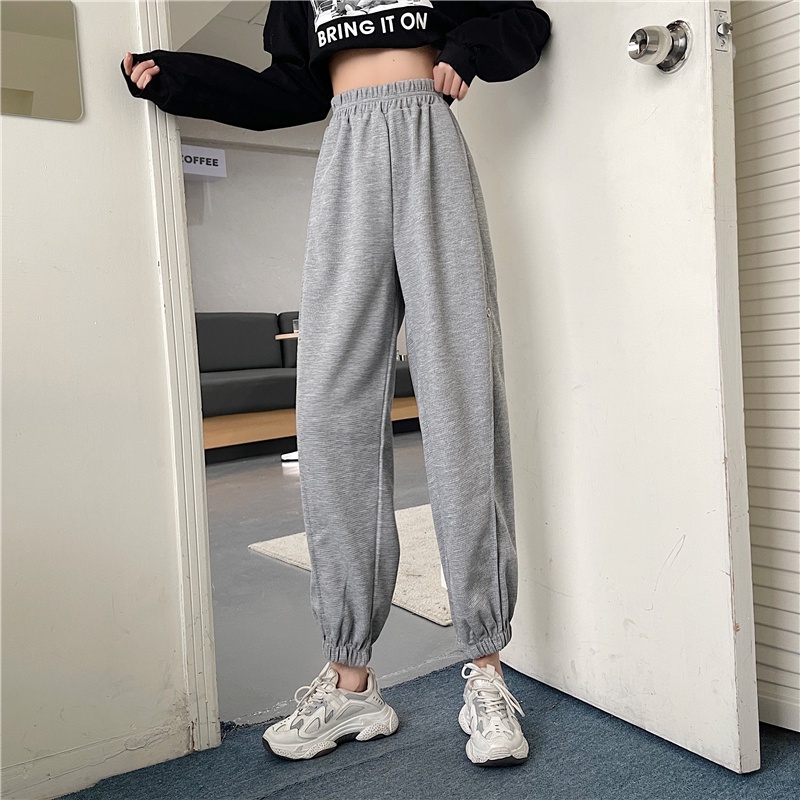 Quần dài SUXI lưng cao dáng rộng thiết kế mới thời trang mùa thu cho nữ