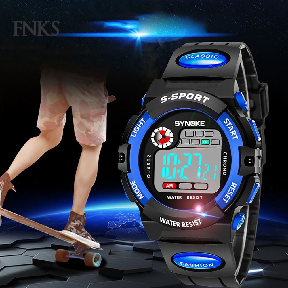 Đồng hồ thể thao kỹ thuật số có báo thức cho bé | BigBuy360 - bigbuy360.vn