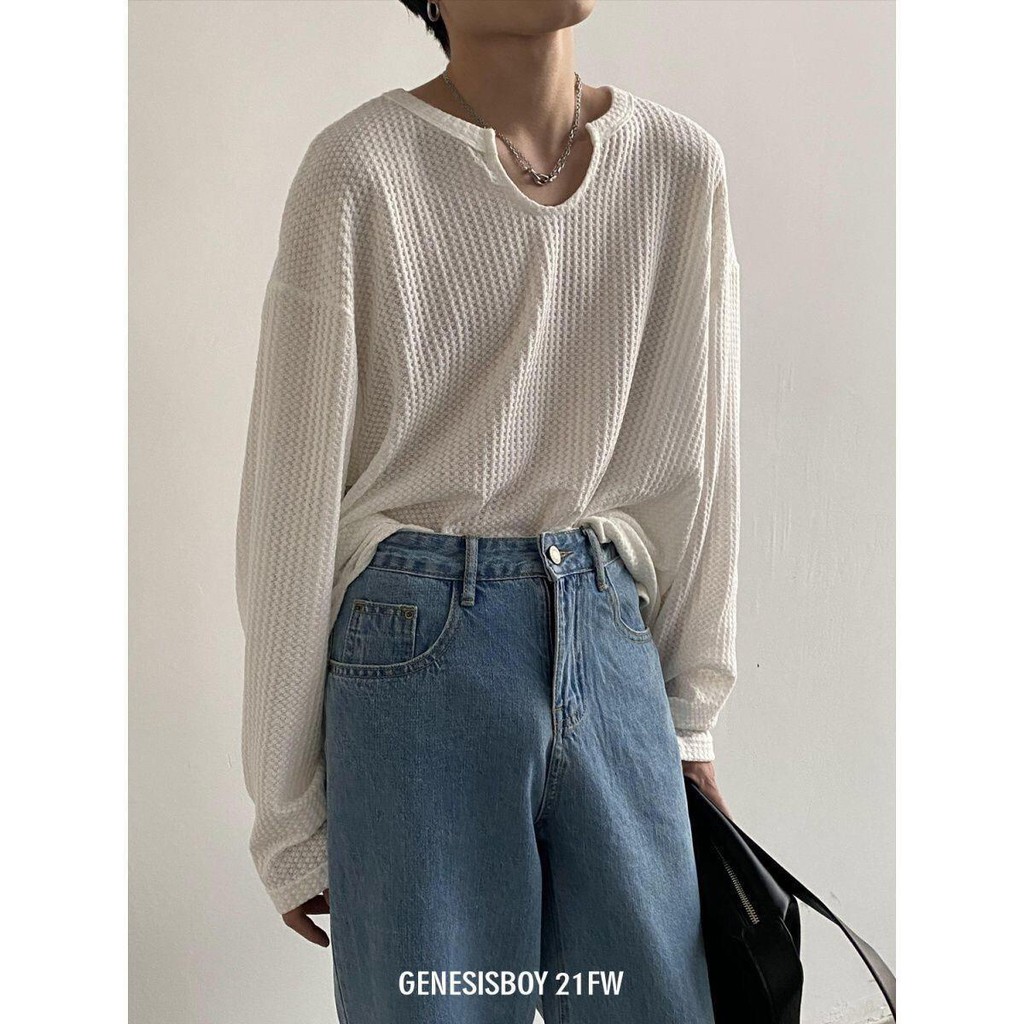 J & N Áo thun dáng rộng vải lụa lạnh mỏng thời trang mùa hè cho nam | BigBuy360 - bigbuy360.vn