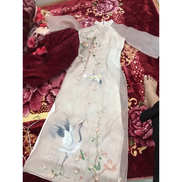 Áo dài Đào Hạc sz Scủa Mita boutique mới mặc 1l 2 tiếng, còn mới nguyên